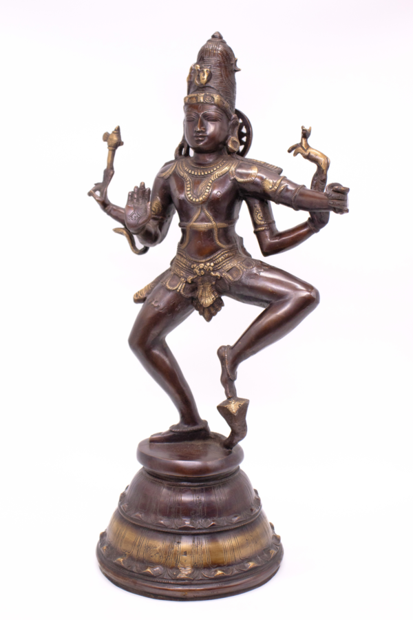 Estátua de Shiva em Bronze Índia Marrom 55,5 cm - Imagem 4