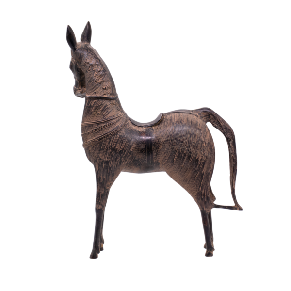 Estátua de Cavalo em Bronze Índia 36 cm - Imagem 2