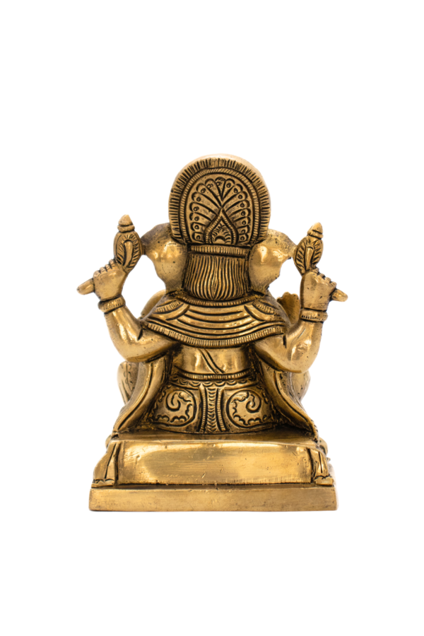 Estátua de Ganesha em Bronze Índia 13 cm - Imagem 2