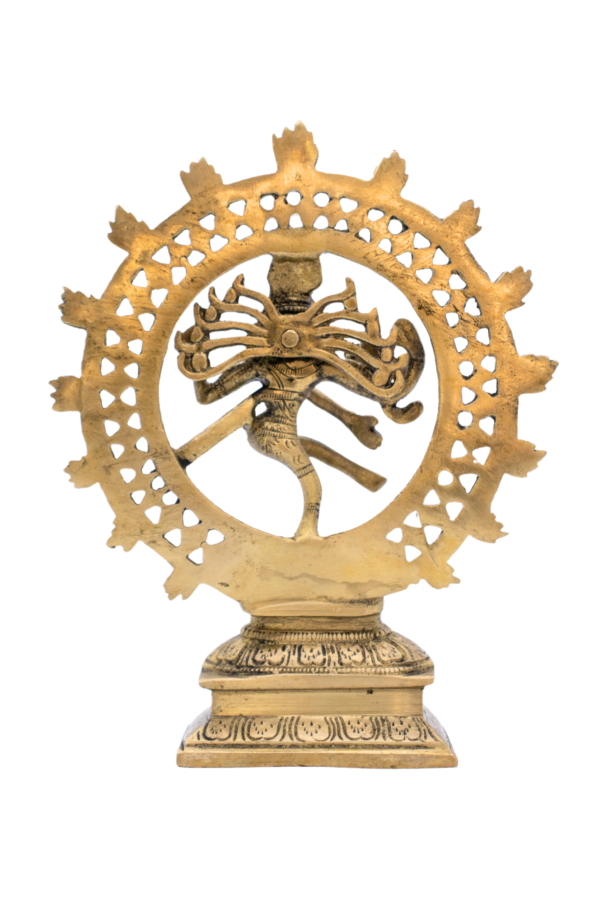 Estátua de Shiva Nataraja em Bronze Índia 20,5 cm - Imagem 2