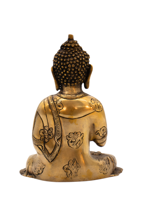 Estátua de Buda em Bronze Índia 24,5 cm - Imagem 3