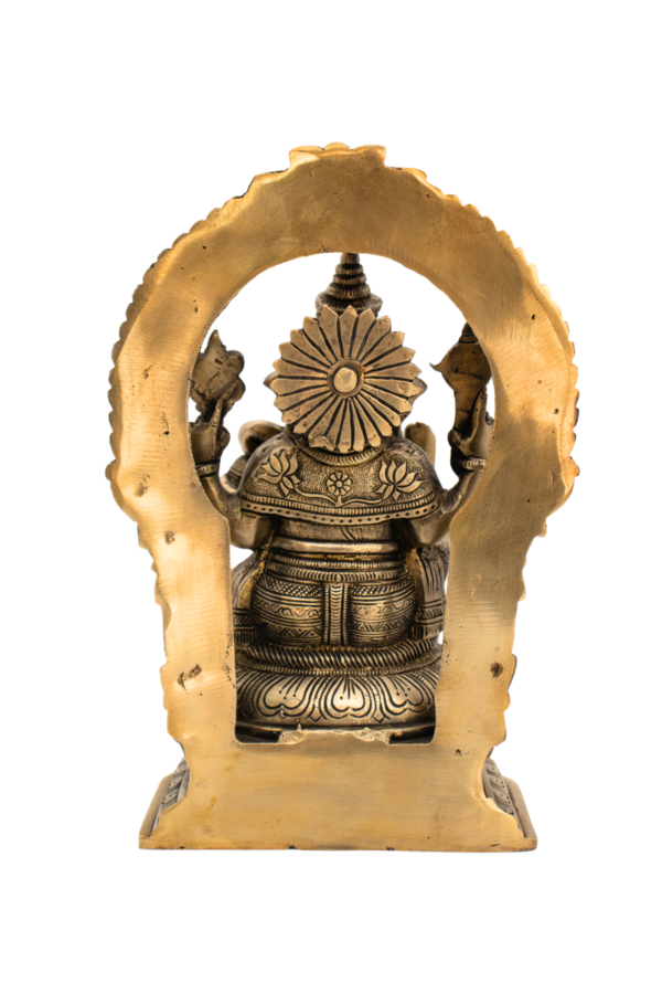 Estátua de Ganesha em Bronze Índia 28 cm - Imagem 2