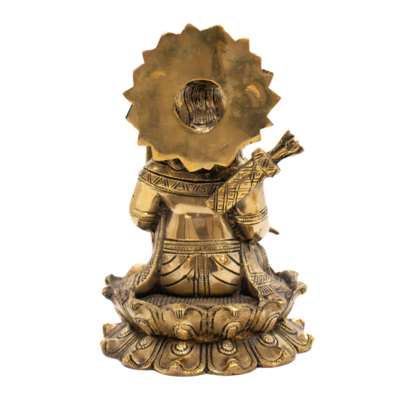 Estátua de Rama Baby em Bronze Índia 22,5 cm - Imagem 2