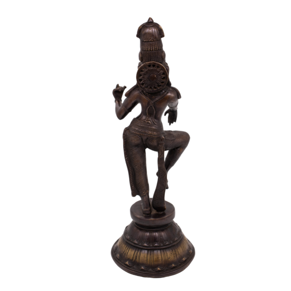Estátua de Dançarina em Bronze Índia Marrom 45 cm - Imagem 2