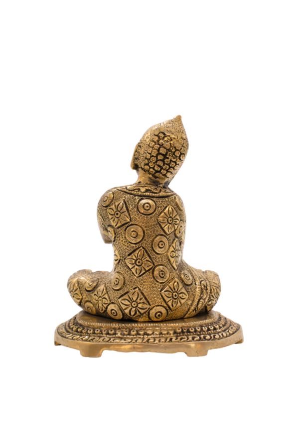 Estátua de Buda em Bronze Índia 17 cm - Imagem 2