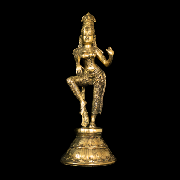Estátua de Dançarina em Bronze Índia 45 cm - Imagem 2