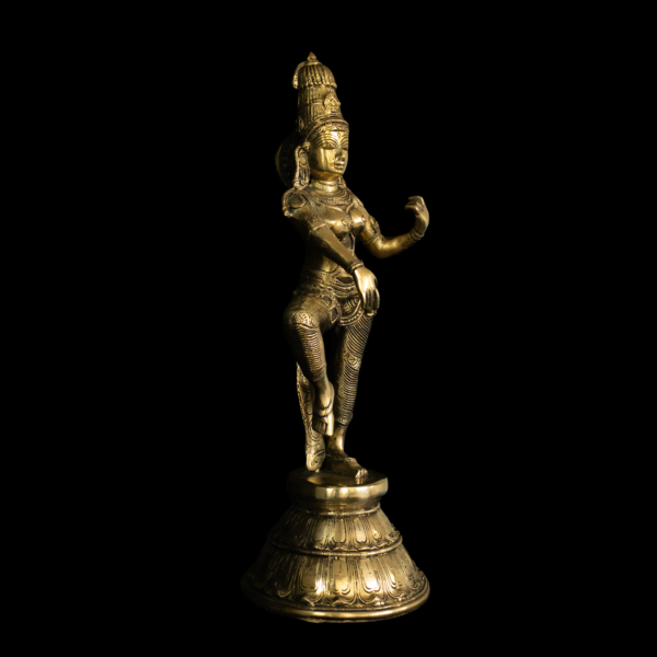 Estátua de Dançarina em Bronze Índia 45 cm - Imagem 3