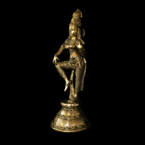 Estátua de Dançarina em Bronze Índia 45 cm - Imagem 4
