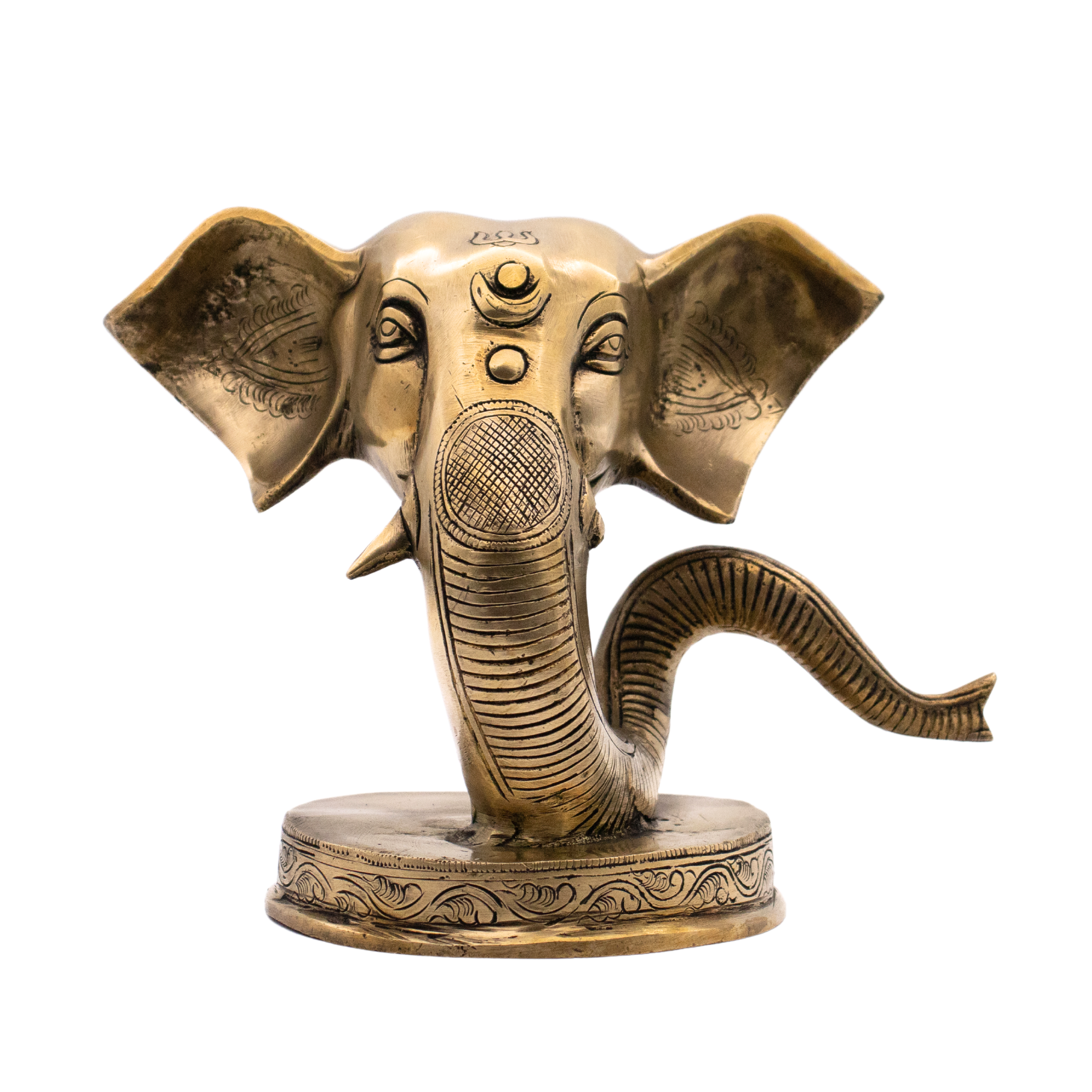 Estátua de Ganesha em Bronze Índia 16,5 cm