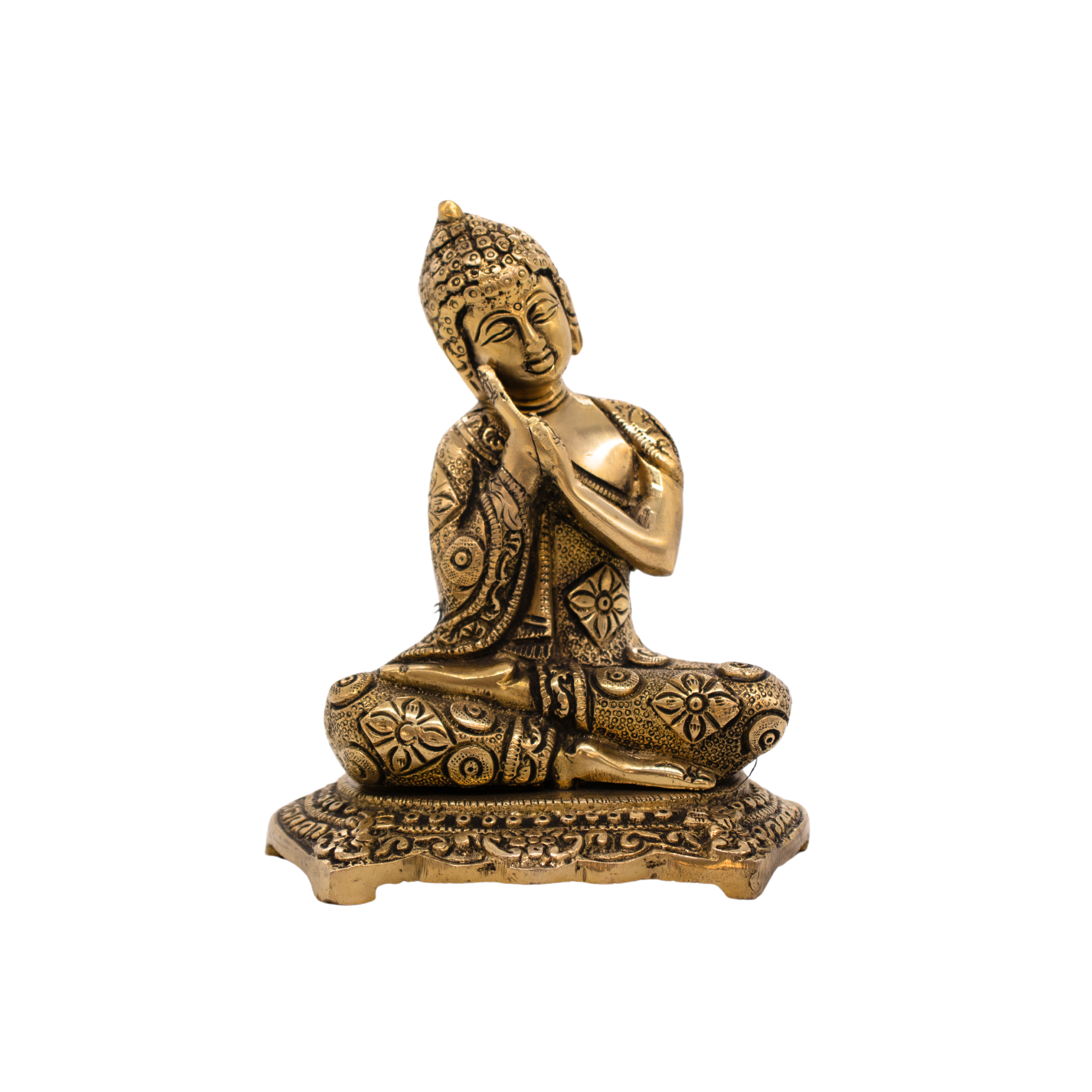 Estátua de Buda em Bronze Índia 17 cm