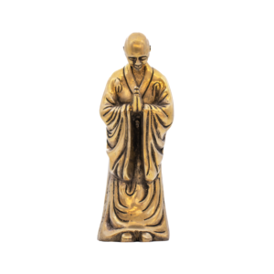 Estátua de Monge em Bronze Índia 23,5 cm
