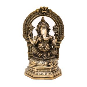 Estátua de Ganesha em Bronze Índia 28 cm