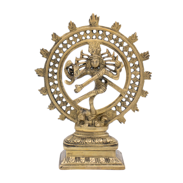 Estátua de Shiva Nataraja em Bronze Índia 20,5 cm