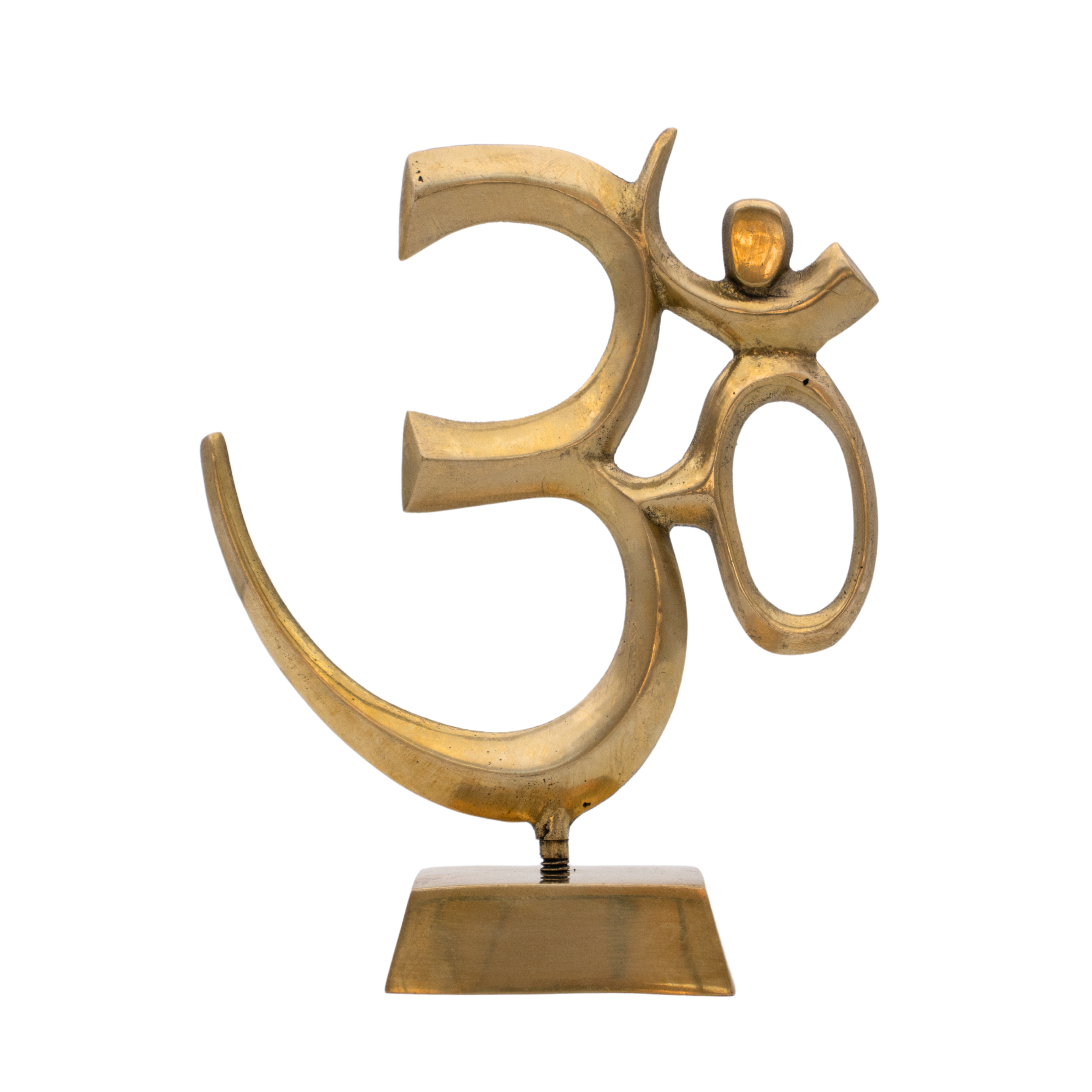 Om Estátua Decorativa em Bronze Índia 16 cm