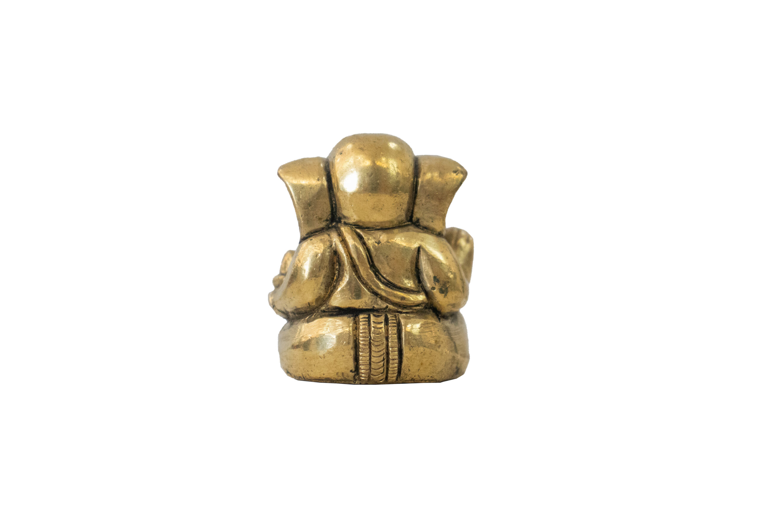 Ganesha em Bronze com Tromba Entalhada 4,5 cm - Imagem 4