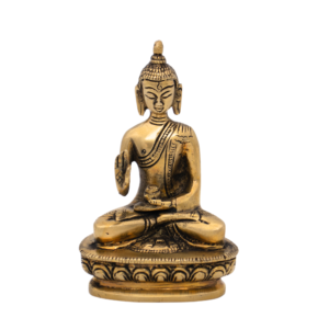 Estátua de Buda em Bronze Índia 12 cm
