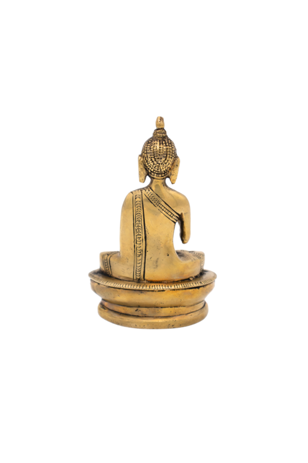 Estátua de Buda em Bronze Índia 12 cm - Imagem 2