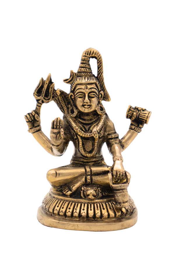 Estátua de Shiva em Bronze Índia 12,5 cm - Imagem 3