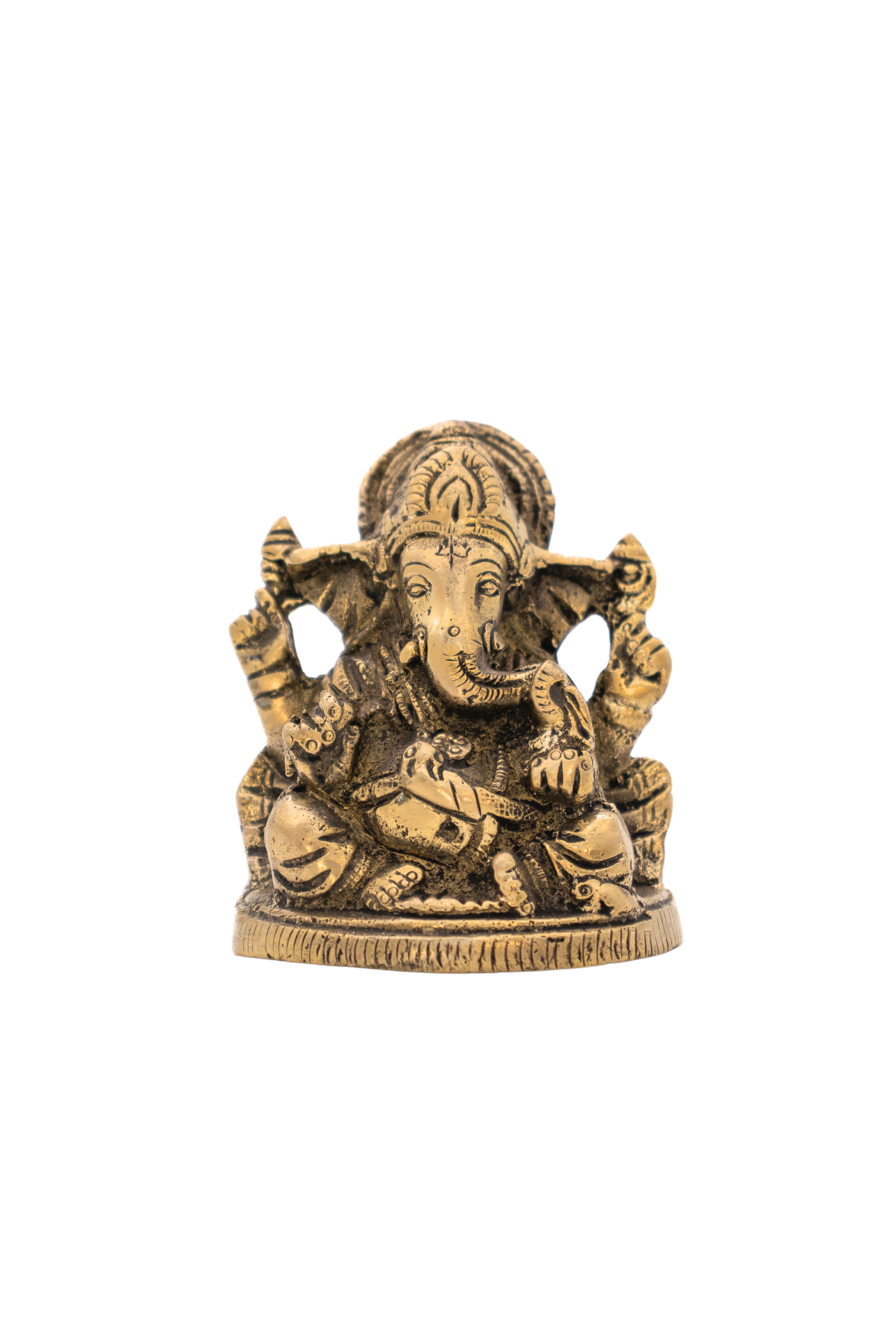 Estátua de Ganesha em Bronze Índia 7,5 cm