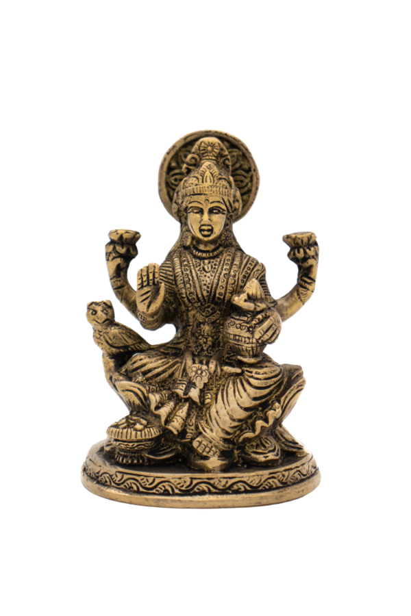 Estátuas de Ganesha, Lákshmi, Saraswati em Bronze Índia Conjunto 12,5 cm - Imagem 3