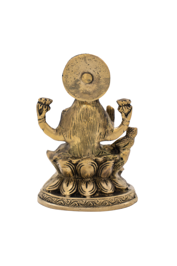 Estátuas de Ganesha, Lákshmi, Saraswati em Bronze Índia Conjunto 12,5 cm - Imagem 4