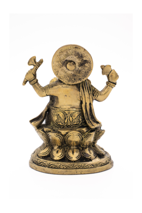Estátuas de Ganesha, Lákshmi, Saraswati em Bronze Índia Conjunto 12,5 cm - Imagem 6