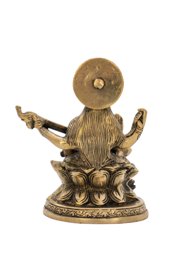 Estátuas de Ganesha, Lákshmi, Saraswati em Bronze Índia Conjunto 12,5 cm - Imagem 8