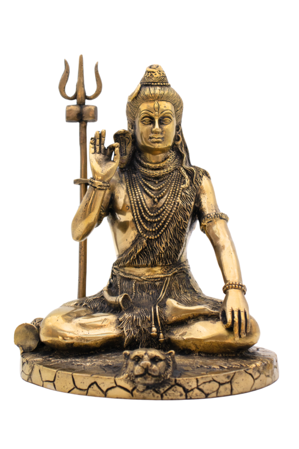 Estátua de Shiva em Bronze Índia 23,5 cm - Imagem 4
