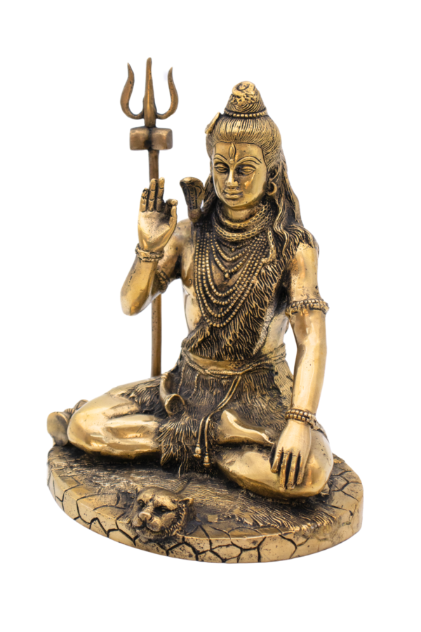 Estátua de Shiva em Bronze Índia 23,5 cm - Imagem 3