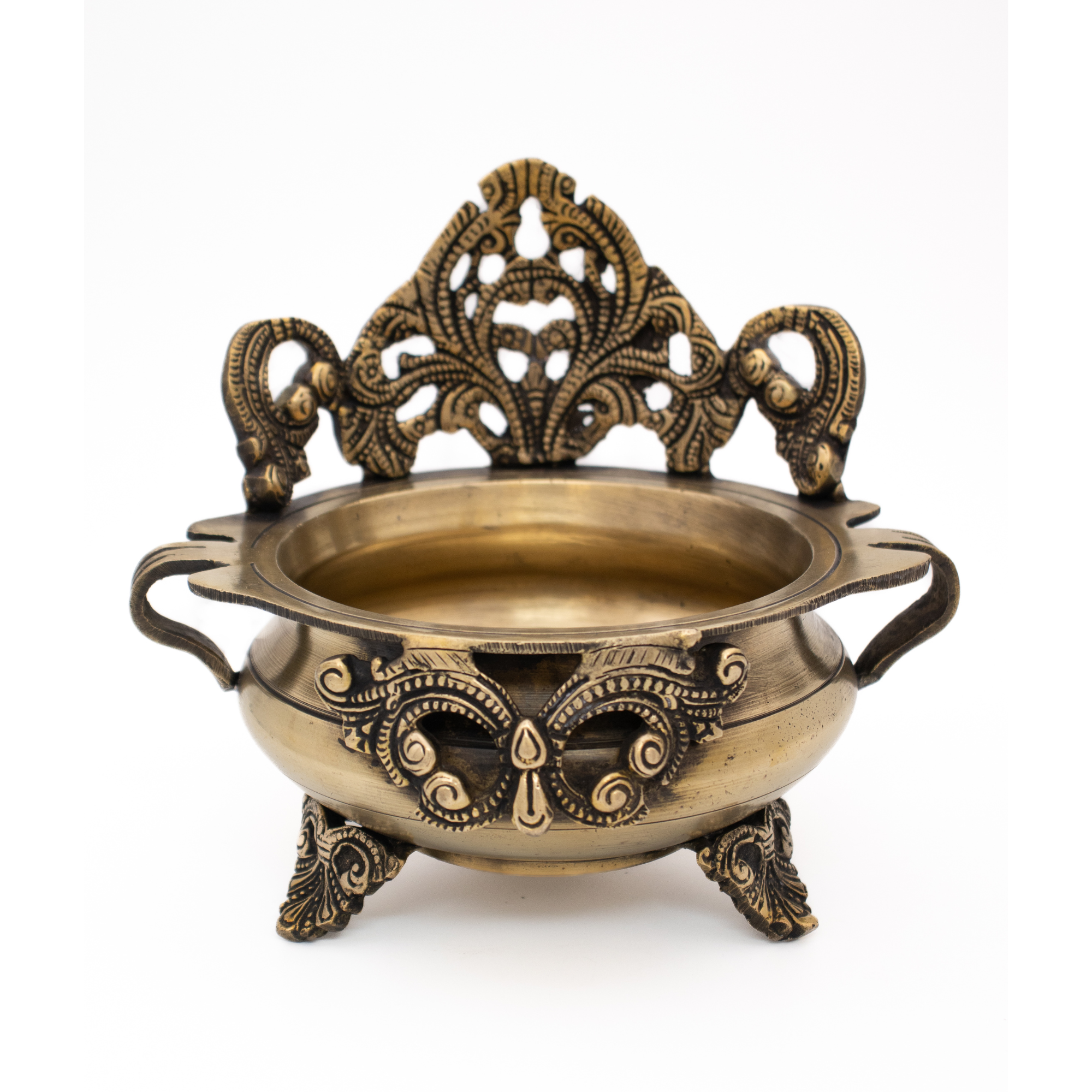 Tigela Decorativa em Bronze Índia Urli  20 cm