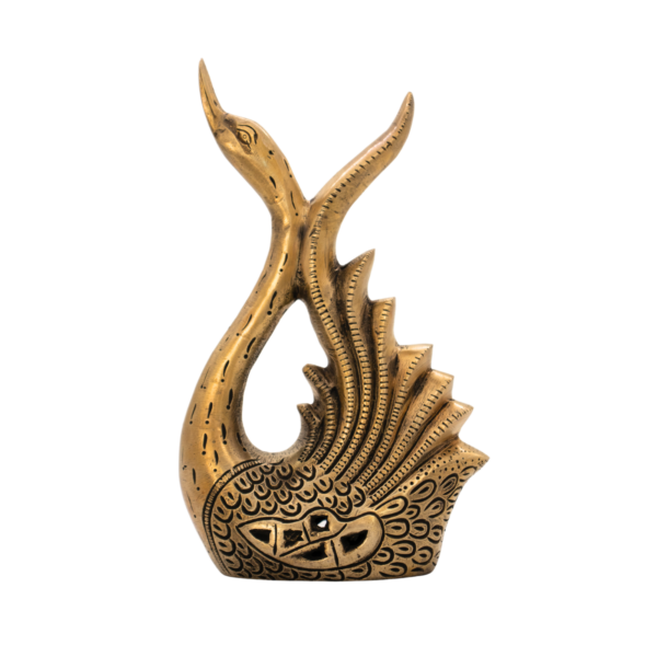 Estátua de Cisnes em Bronze Índia Conjunto 21,5 cm - Imagem 2