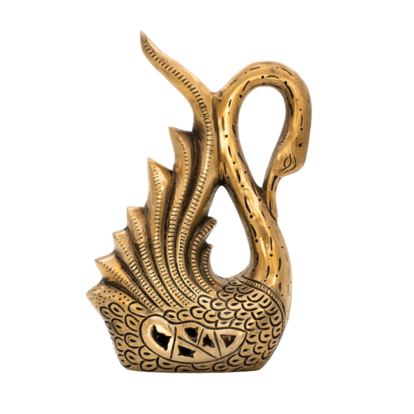Estátua de Cisnes em Bronze Índia Conjunto 21,5 cm - Imagem 5