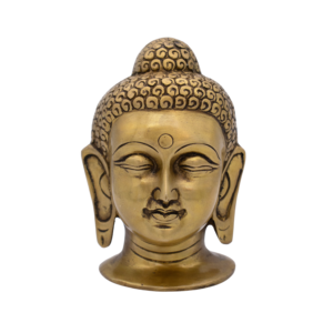 Cabeça de Buda em Bronze Índia 15,5 cm