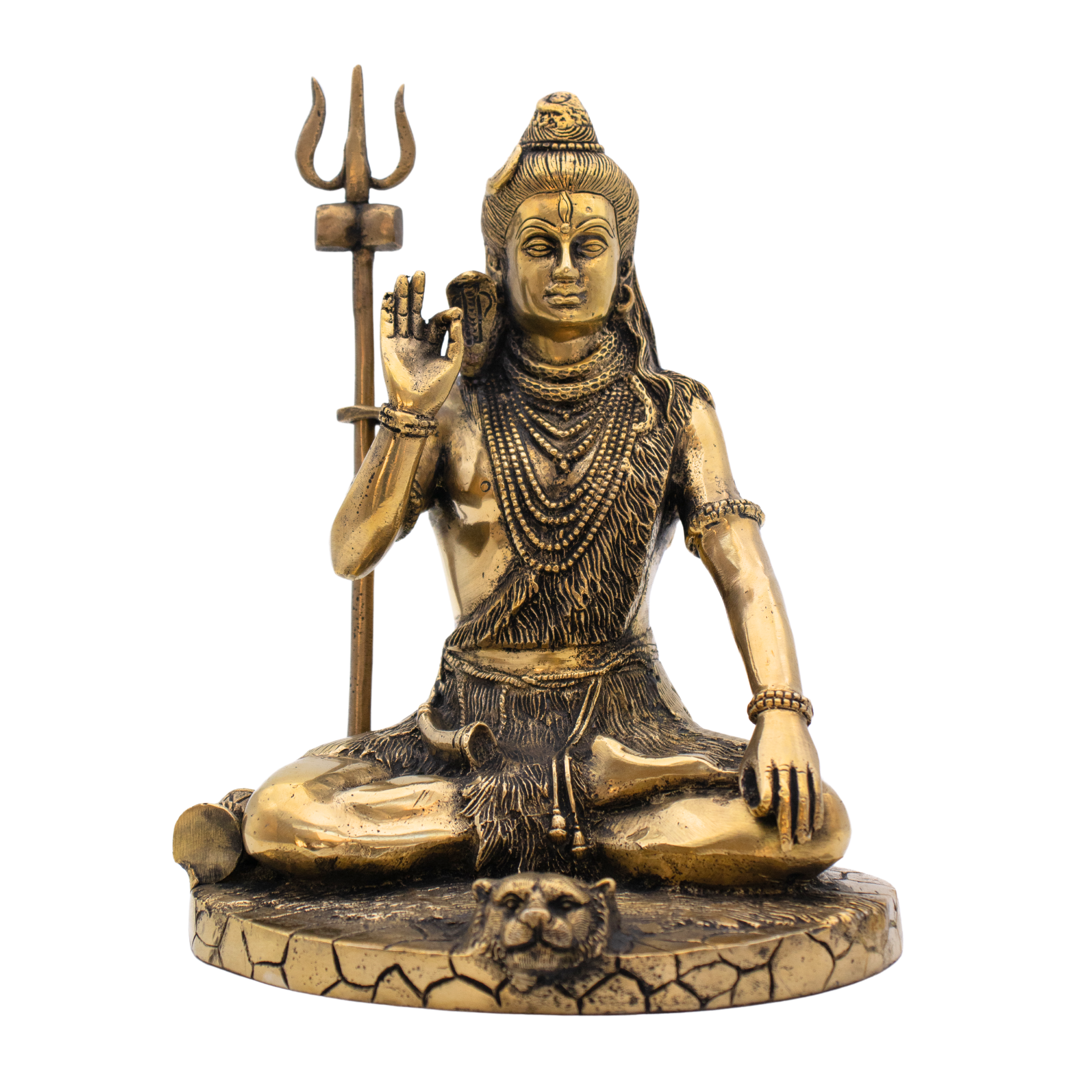 Estátua de Shiva em Bronze Índia 23,5 cm