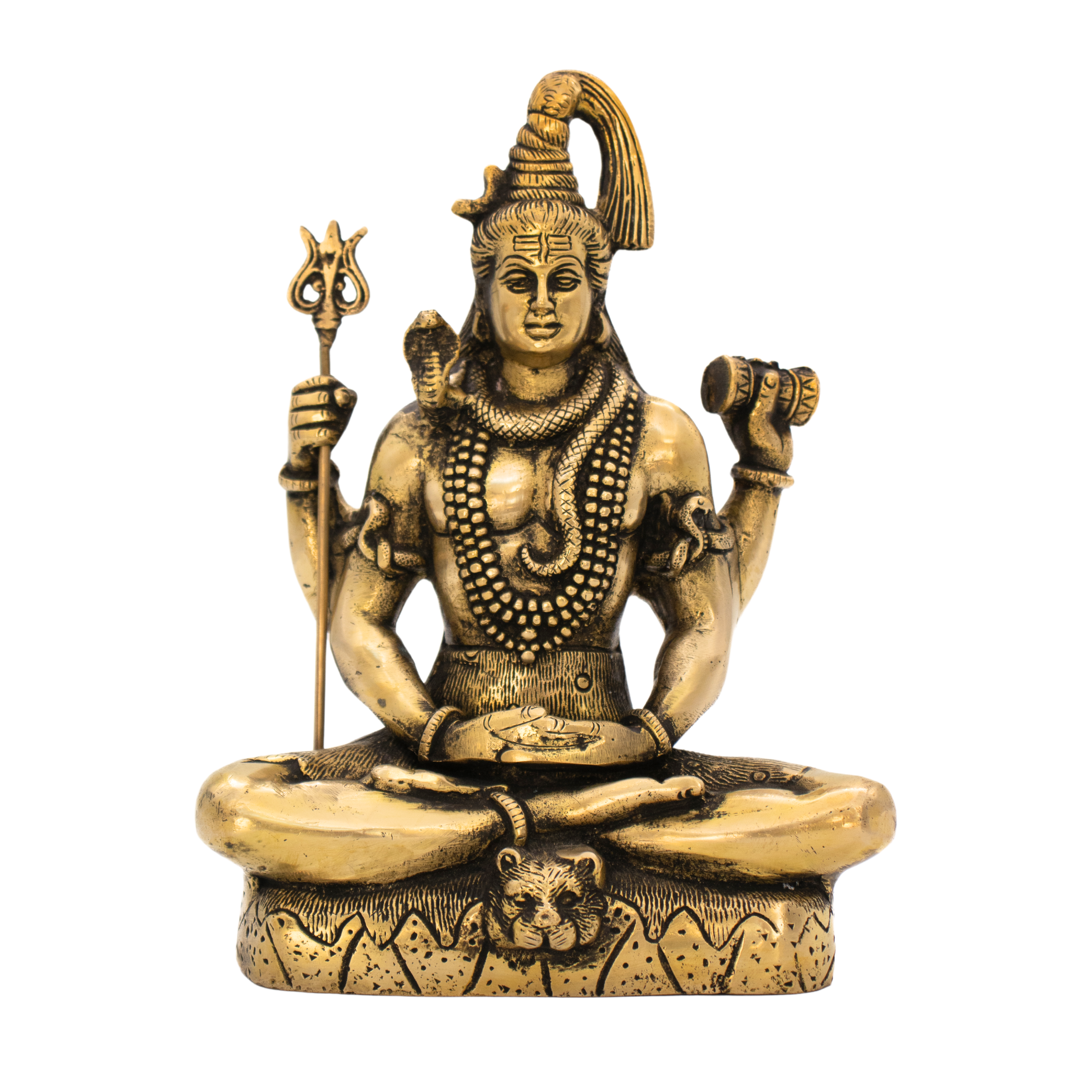 Estátua de Shiva em Bronze Índia 21 cm