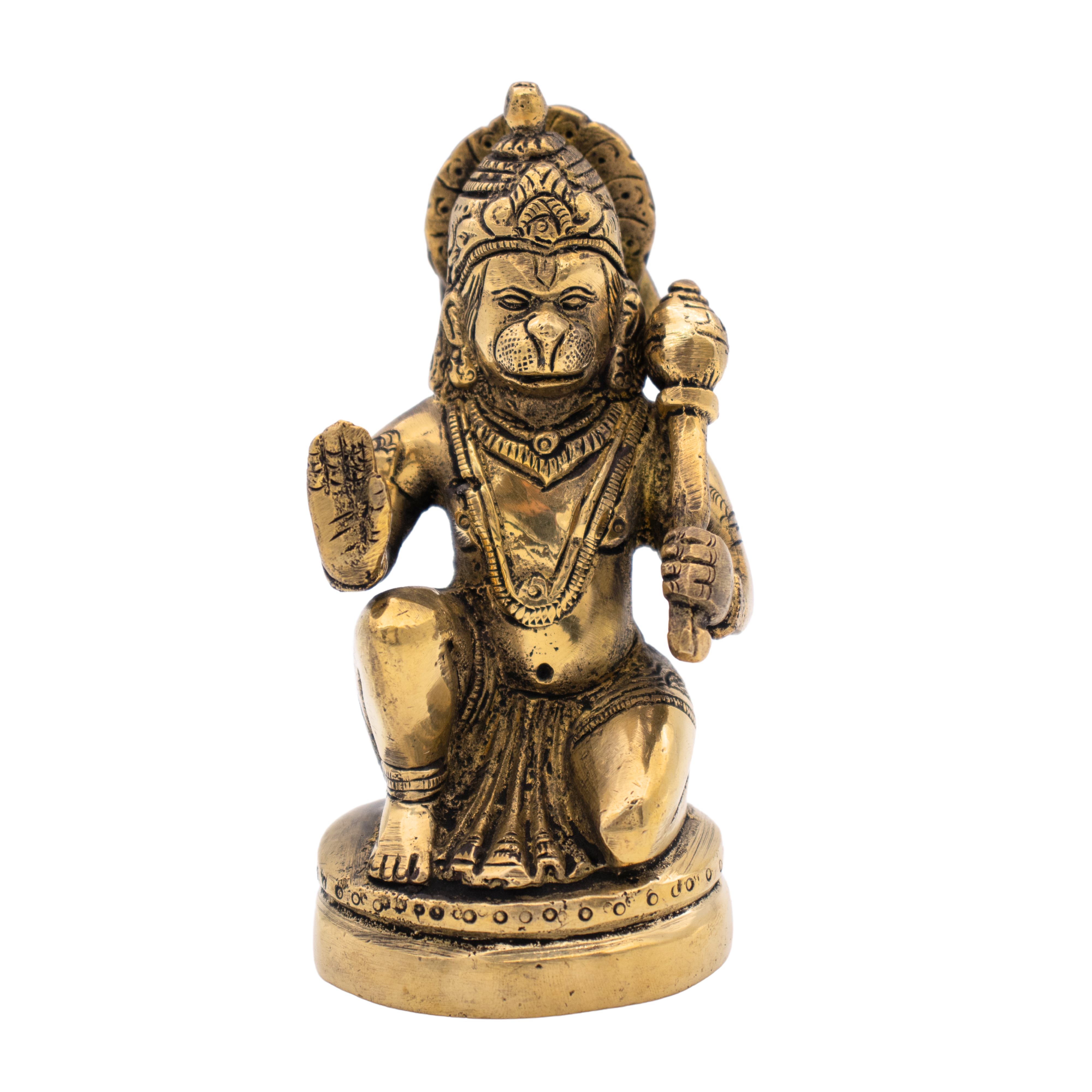 Estátua de Hanuman em Bronze Índia 13 cm