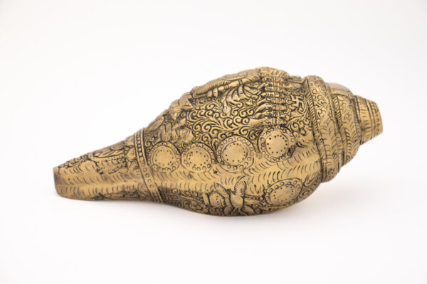 Vishnu Shanka em Bronze Índia 23 cm - Imagem 4