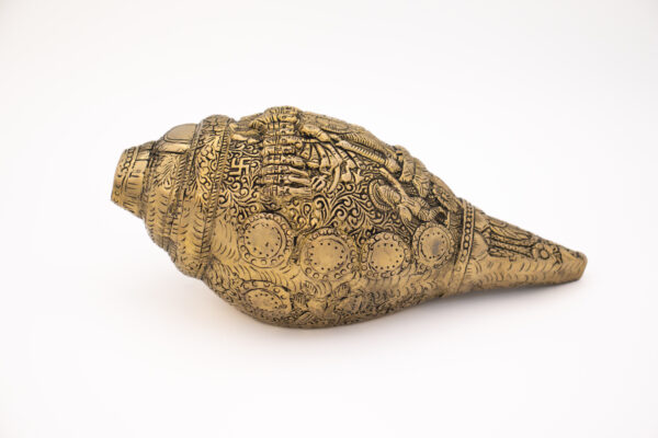 Vishnu Shanka em Bronze Índia 23 cm - Imagem 3