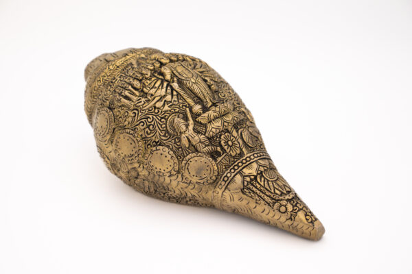 Vishnu Shanka em Bronze Índia 23 cm - Imagem 6