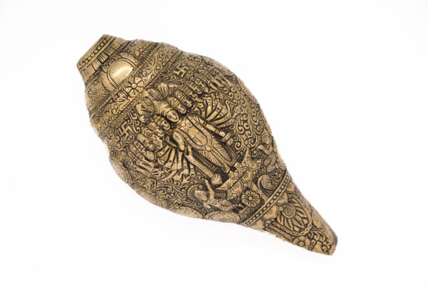 Vishnu Shanka em Bronze Índia 23 cm - Imagem 2