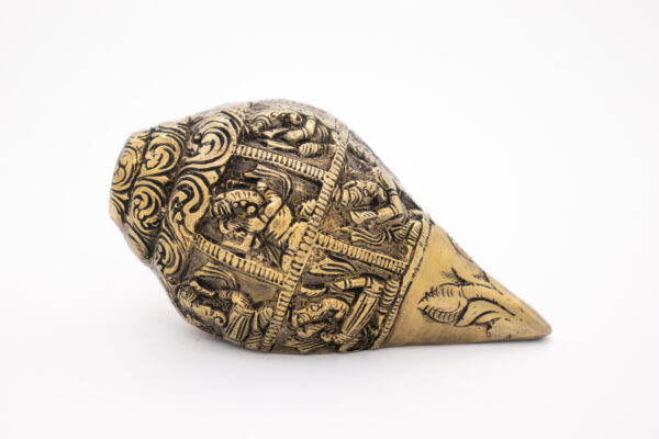 Ganesha Shanka em Bronze Índia 12,8 cm - Imagem 5
