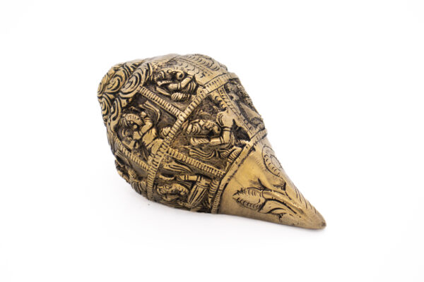 Ganesha Shanka em Bronze Índia 12,8 cm - Imagem 3