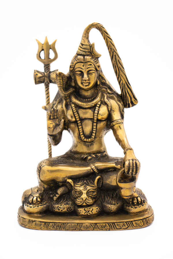 Estátua de Shiva em Bronze Índia 23,5 cm - Imagem 2