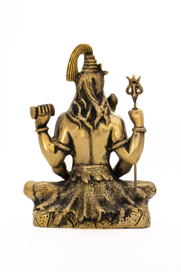 Estátua de Shiva em Bronze Índia 21 cm - Imagem 3