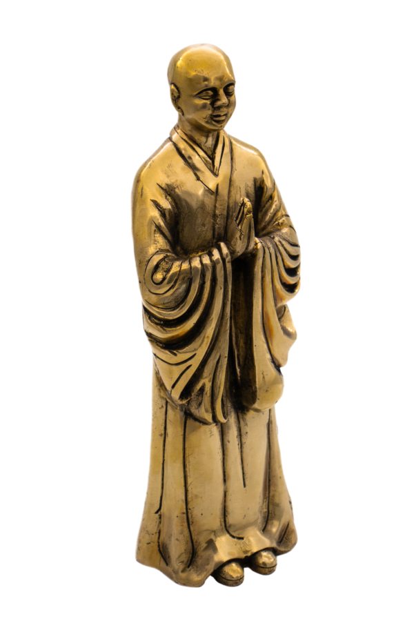 Estátua de Monge em Bronze Índia 30 cm - Imagem 4