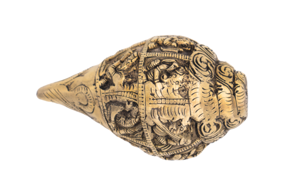 Ganesha Shanka em Bronze Índia 12,8 cm - Imagem 4