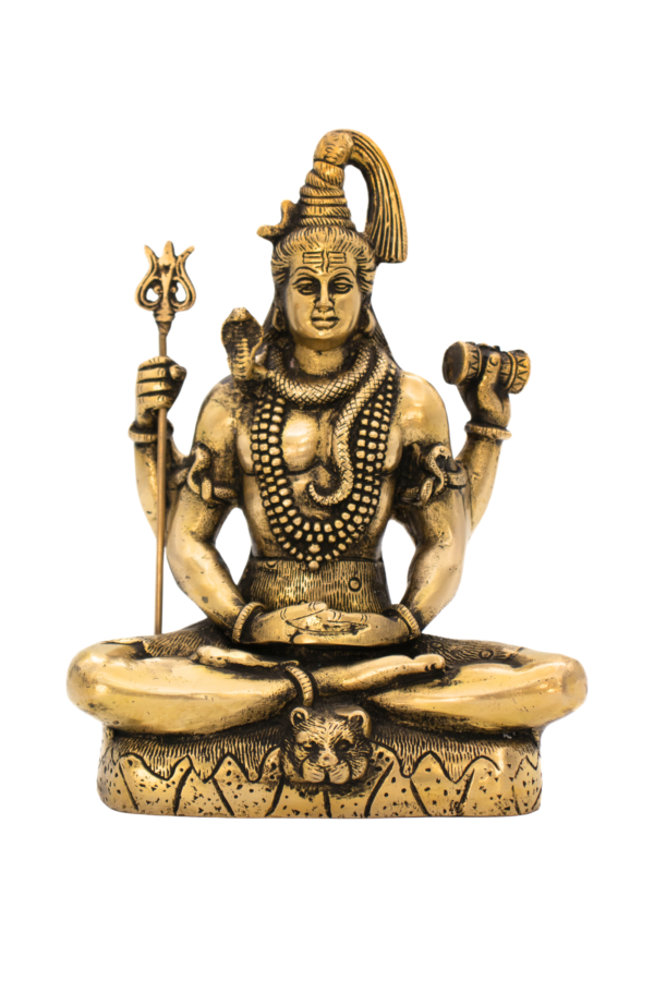 Estátua de Shiva em Bronze Índia 21 cm - Imagem 2