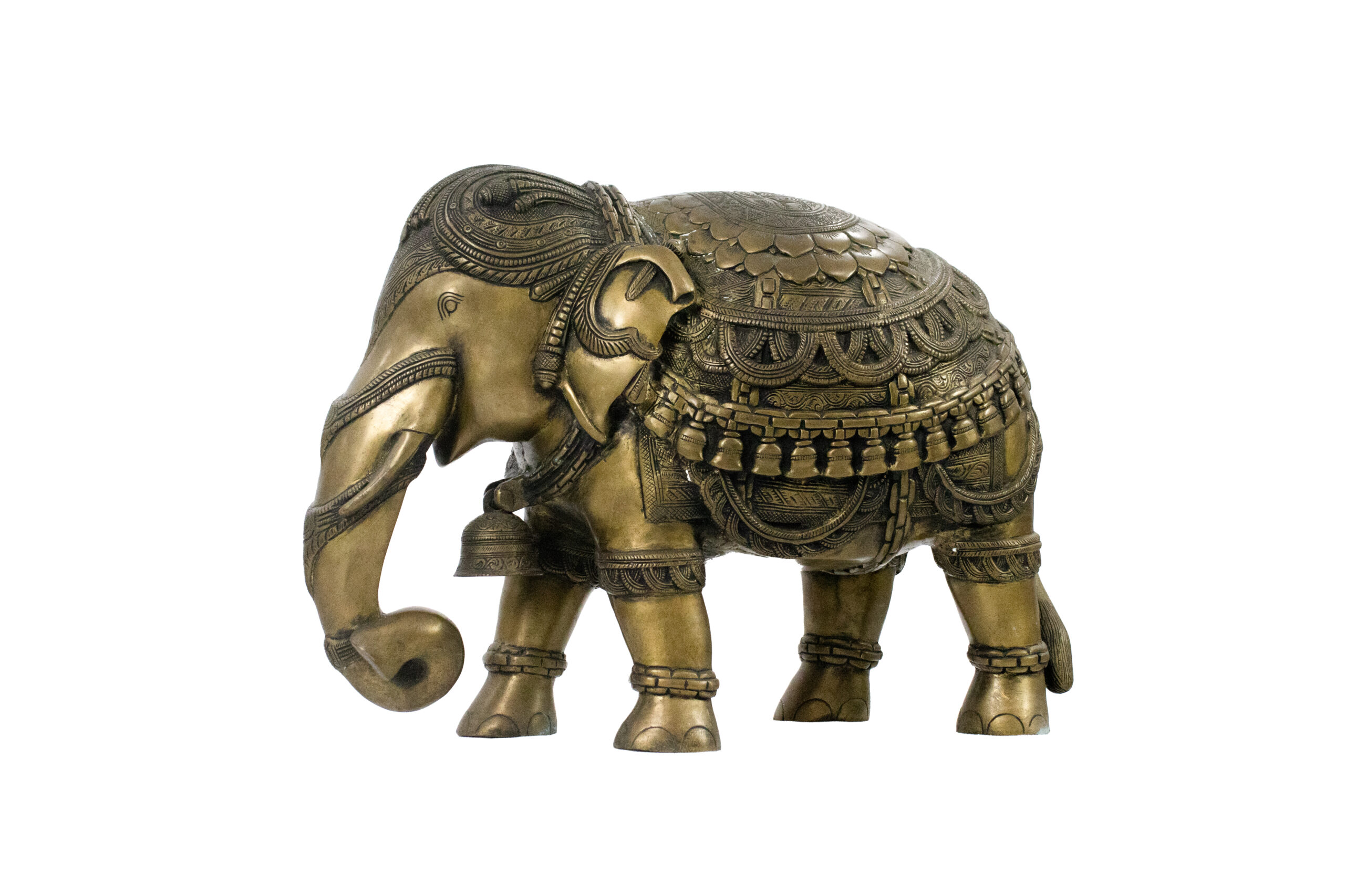 Elefante em Bronze com Sino 44 cm