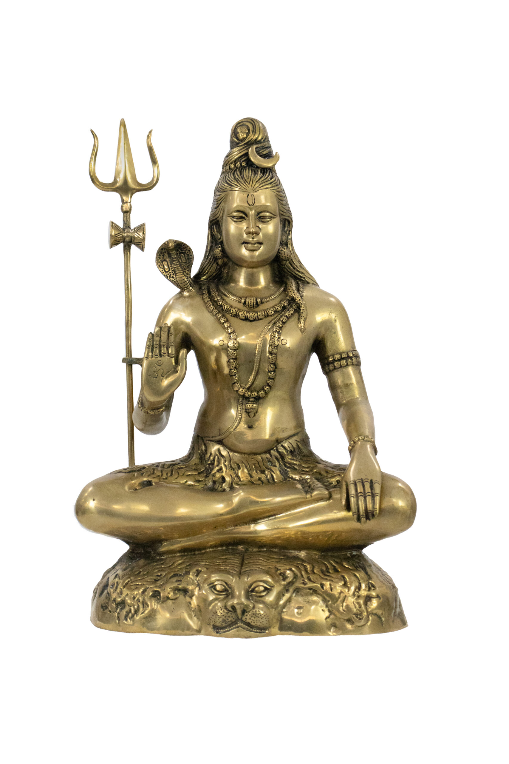 Shiva Sentado em Bronze 57 cm