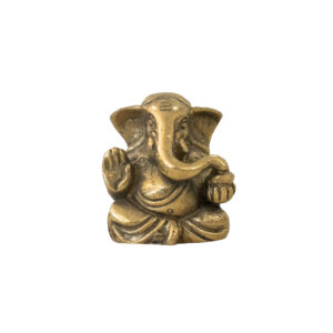Ganesha em Bronze com Tromba Lisa 4,5 cm